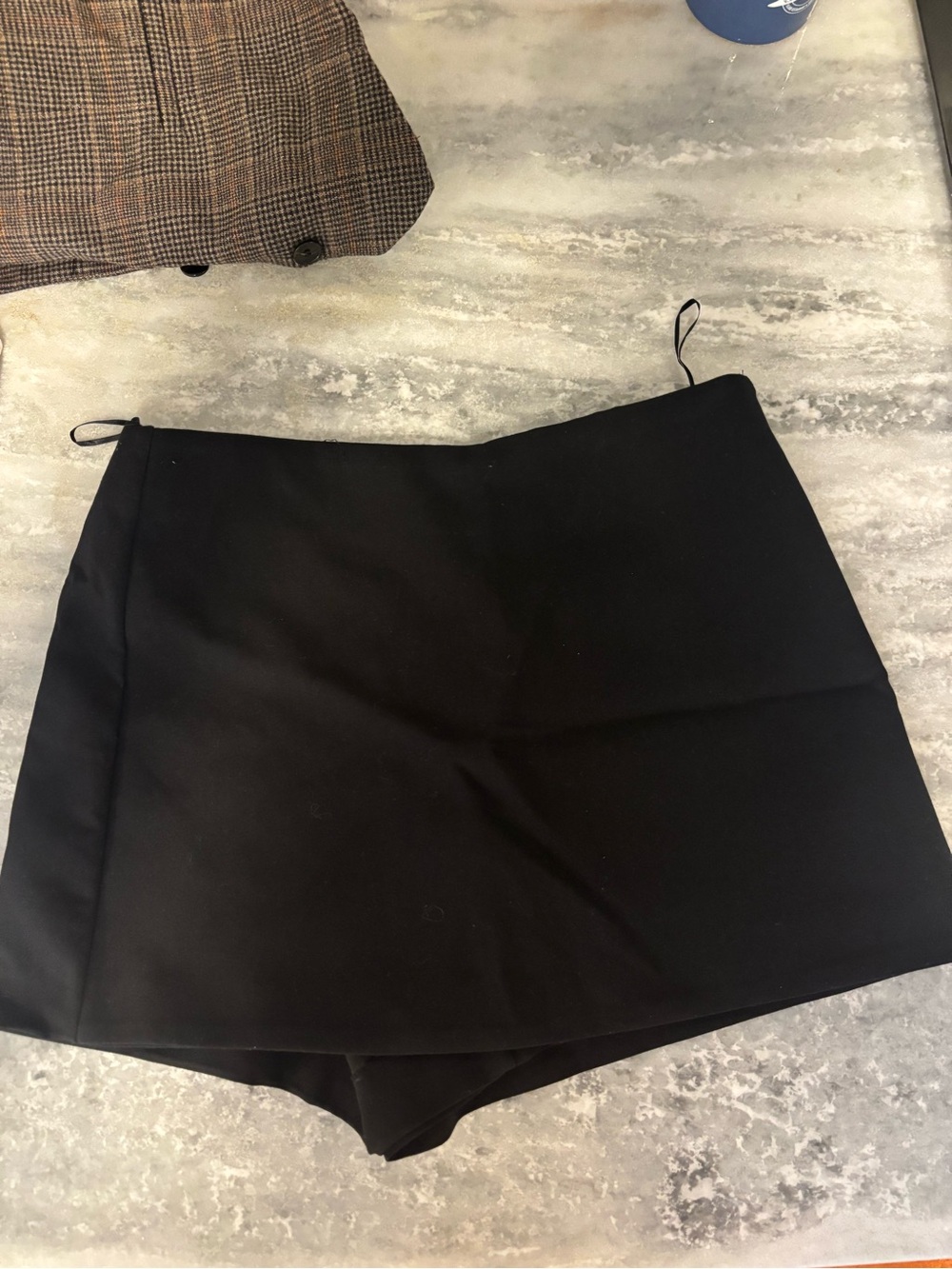 Zara Black Women's Skort Shorts - Minimal A-Line Style size M